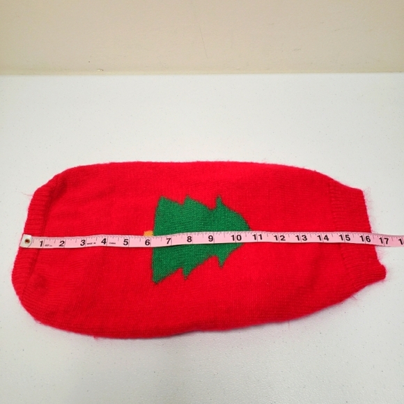 Puppy Luck Dog Christmas Tree Holiday Knit Sweater Size XL - Picture 7 of 8